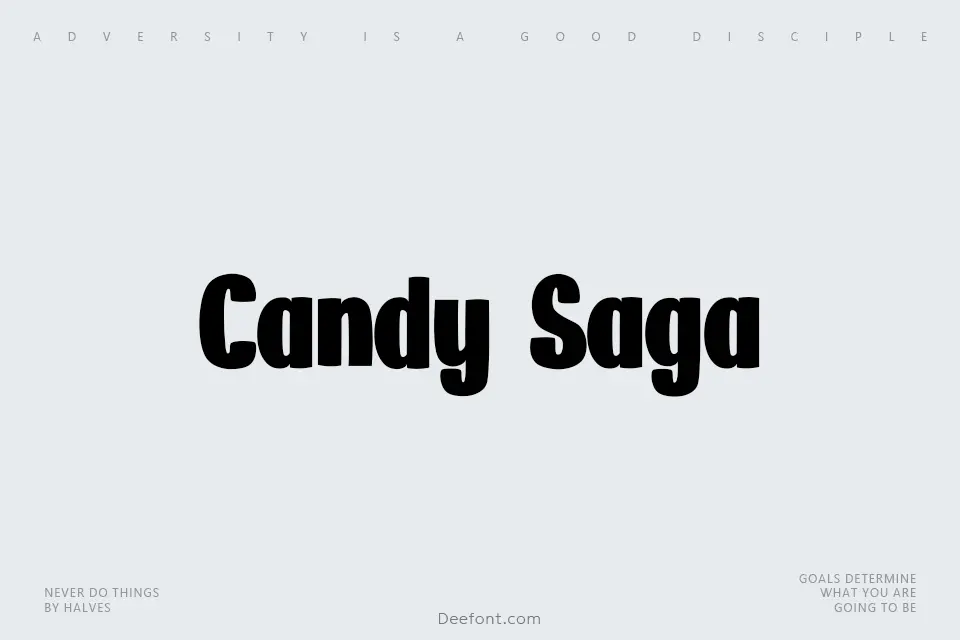 Candy Saga Font