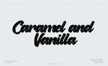 Caramel and Vanilla Font