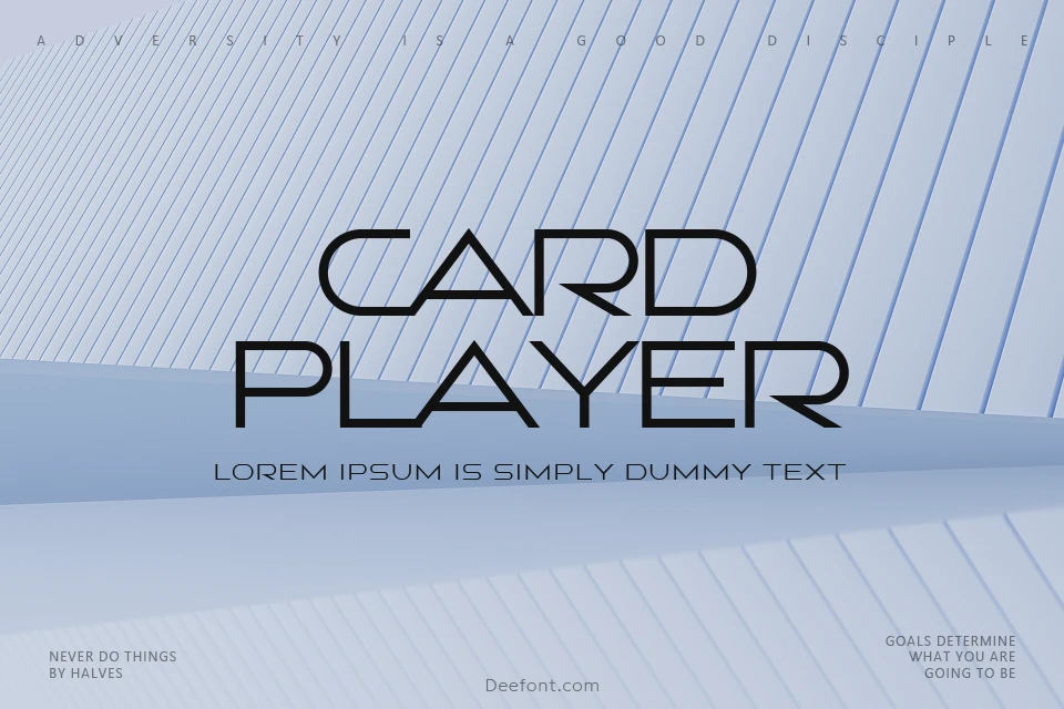 Card Player Font