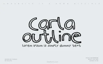 Carla Outline Font