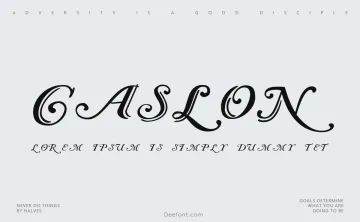 Caslon Font