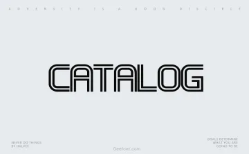 Catalog Font