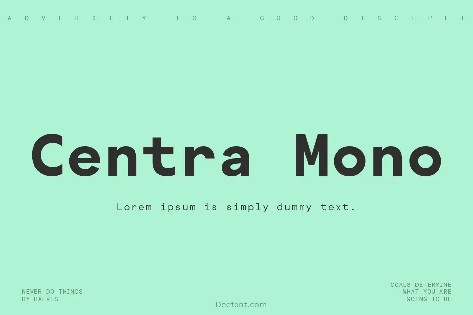 Centra Mono Font Family