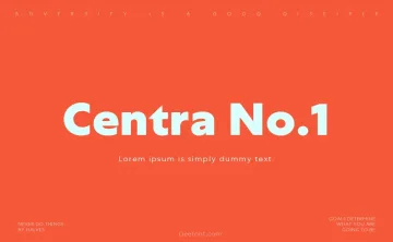 Centra No.1 Font Family