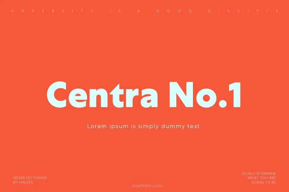 Centra No.1 Font Family