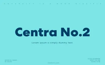 Centra No.2 Font Family