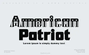 CFB1 American Patriot Font