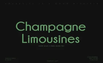 Champagne & Limousines Font Family