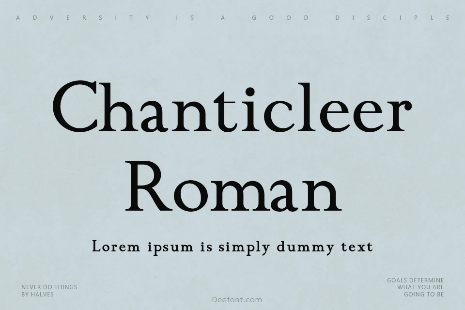 Chanticleer Roman Font Family