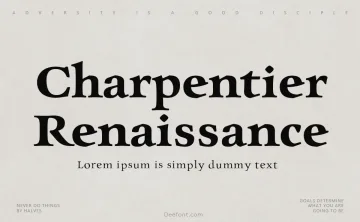 Charpentier Renaissance Font