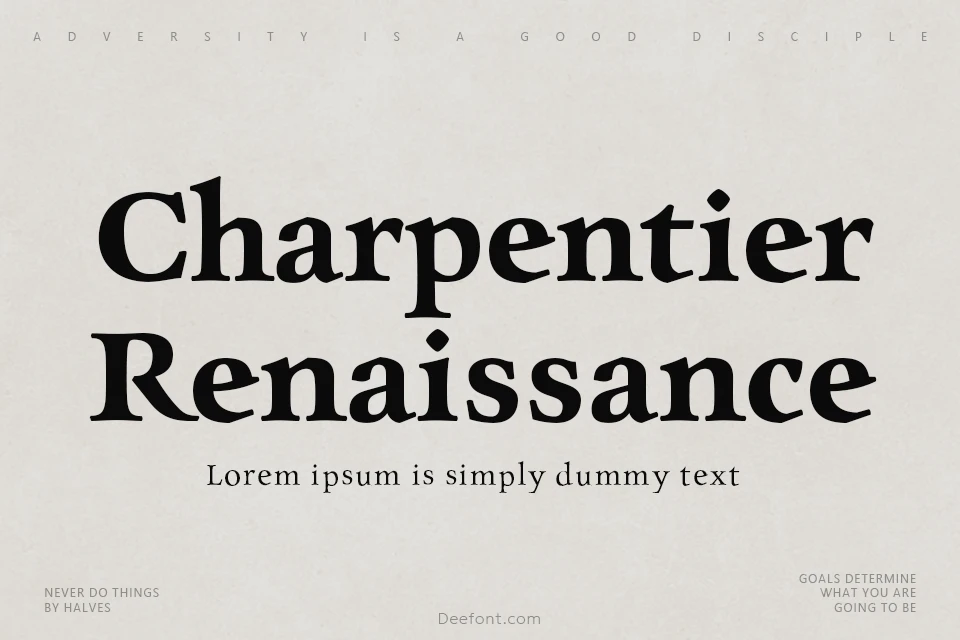 Charpentier Renaissance Font