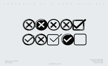 Check Icons Font