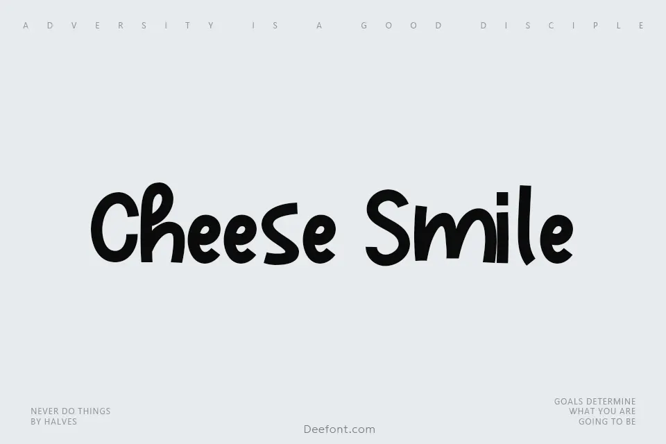 Cheese Smile Font