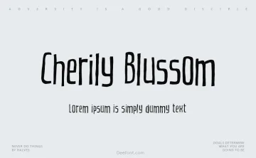 Cherily Blussom Font