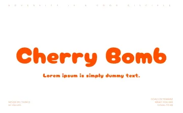 Cherry Bomb Font