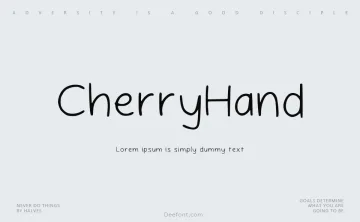 Cherry Hand Font