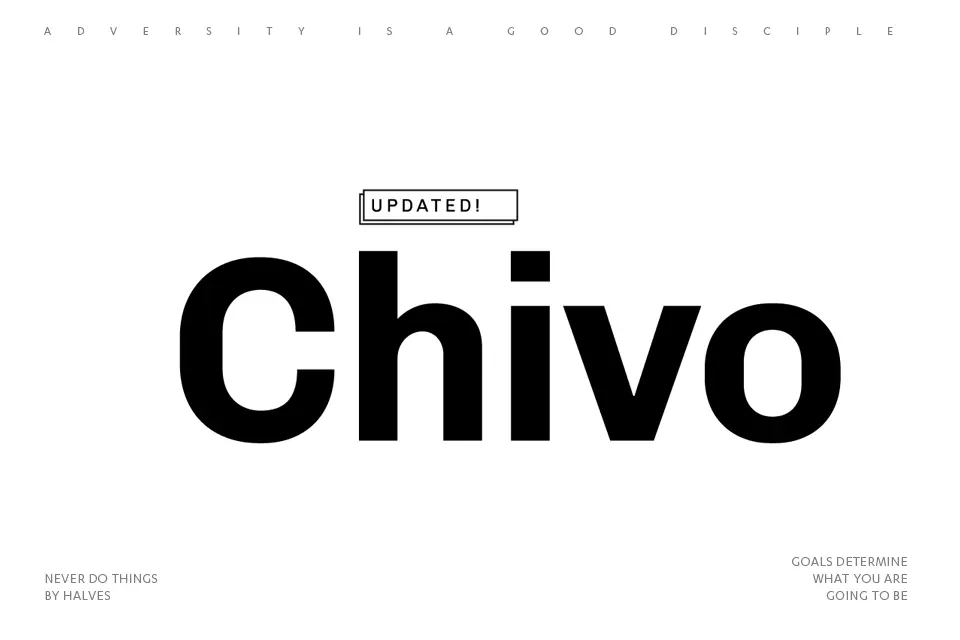 Chivo Font Family