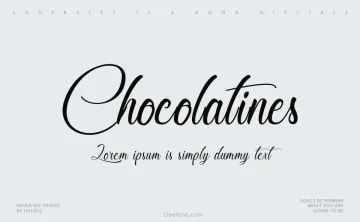 Chocolatines Font