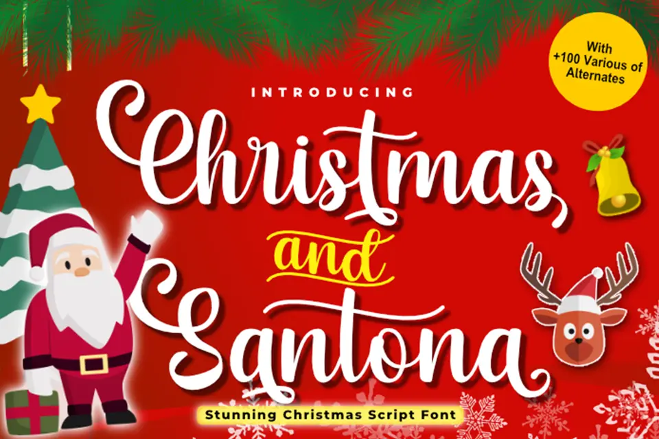 Christmas and Santona Font