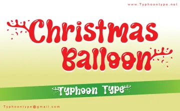 Christmas Balloon Font