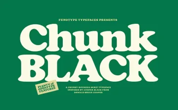 Chunk Black Font