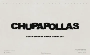 Chupapollas Font