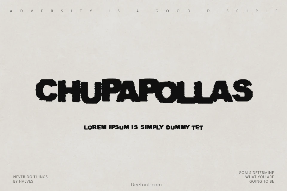 Chupapollas Font