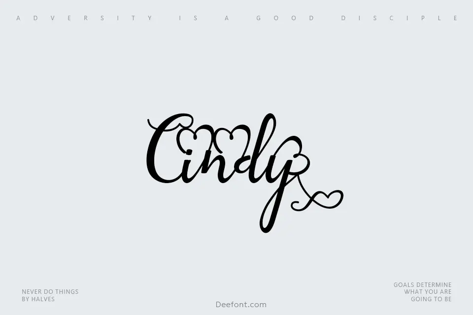 Cindy love Font
