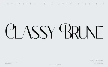 Classy Brune Font