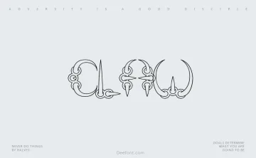 Claw Font