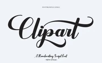 Clipart Font