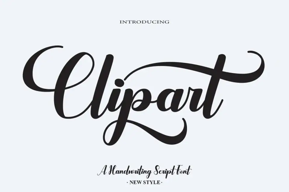 Clipart Font