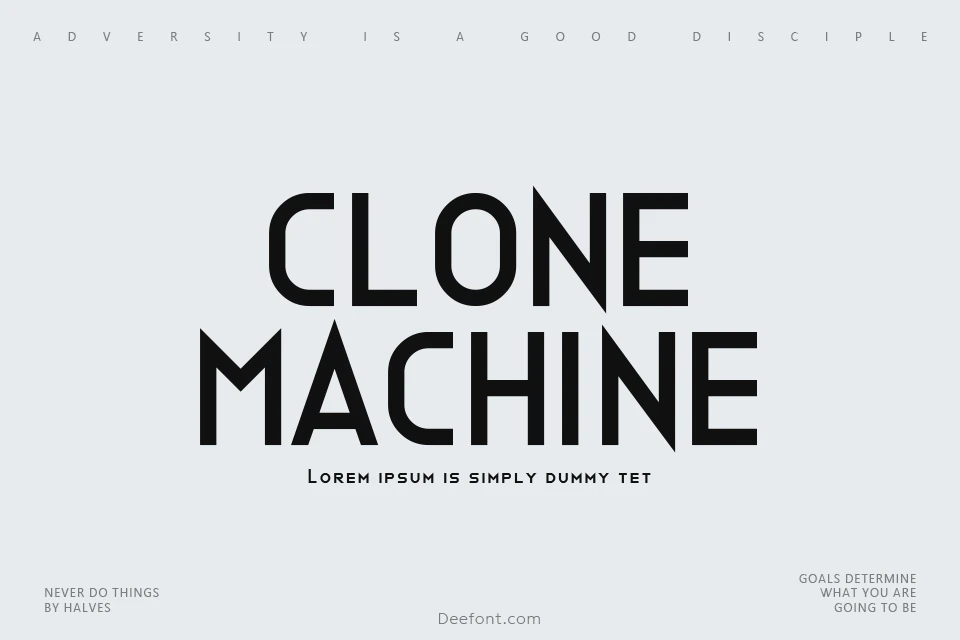 Clone Machine Font