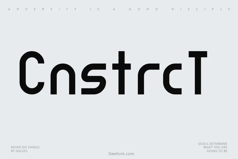 CnstrcT Font