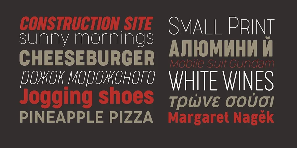 Cocogoose Narrows Font Family