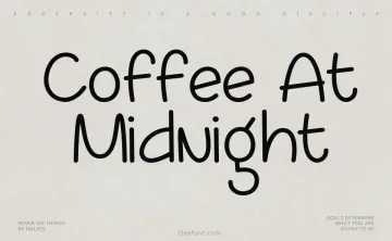 Coffee At Midnight Font