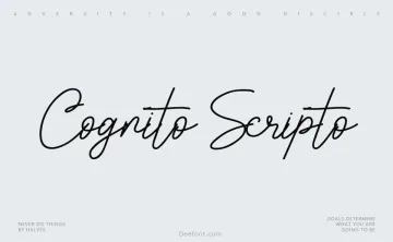 Cognito Scripto Font