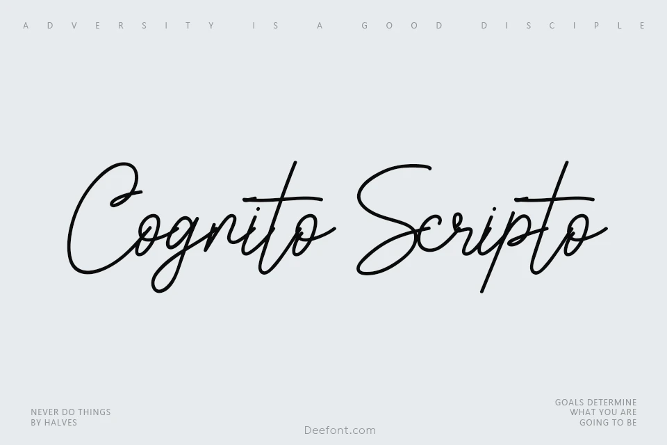 Cognito Scripto Font