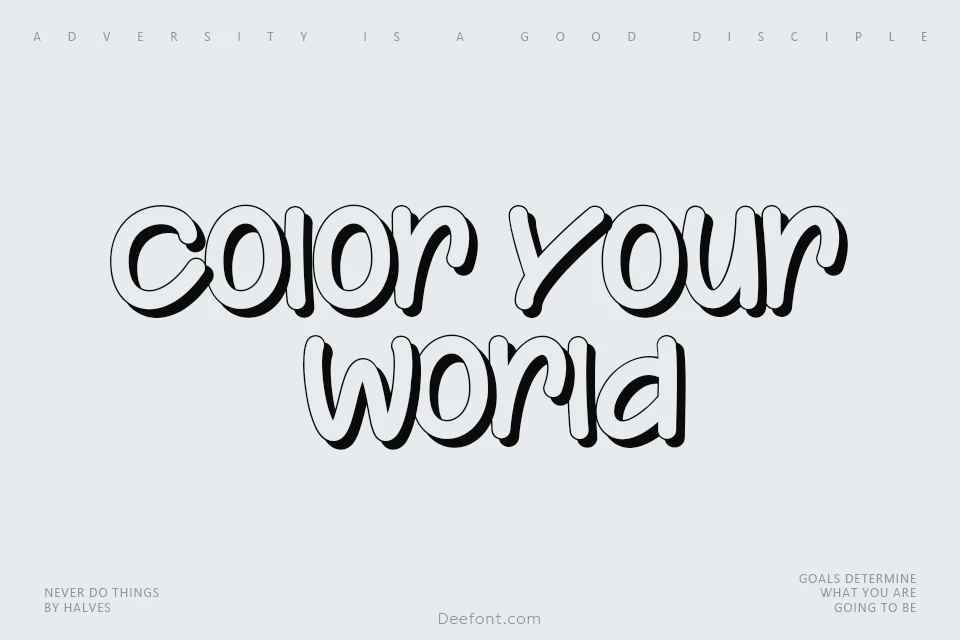 Color Your World Font