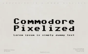 Commodore 64 Pixelized Font