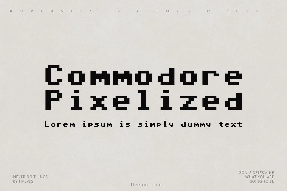 Commodore 64 Pixelized Font