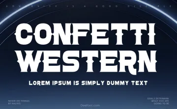 Confetti Western Font