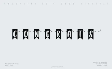 Congrats Font