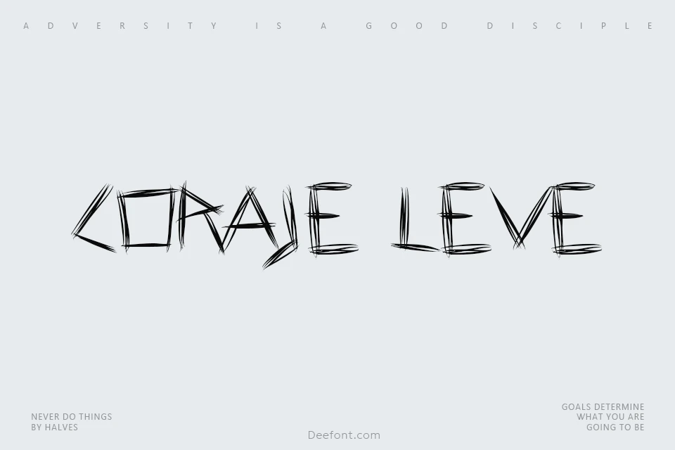 Coraje Leve Font