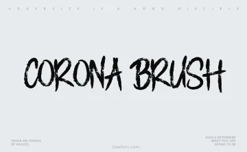 Corona Brush Font