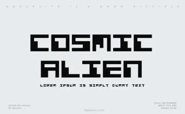 Cosmic Alien Font