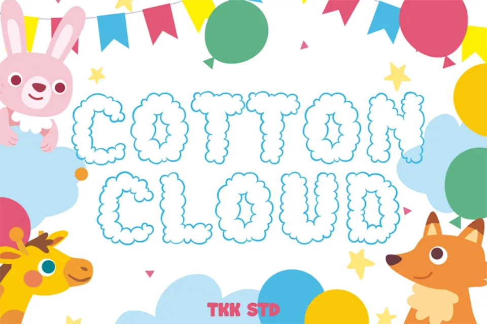 Cotton Cloud Font