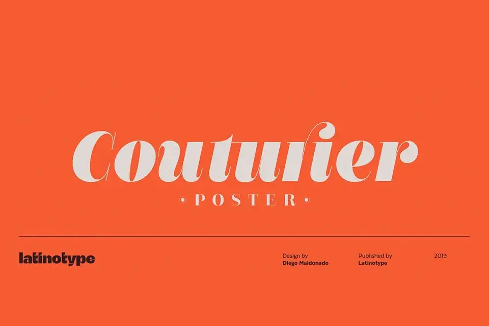 Couturier Poster Font Family