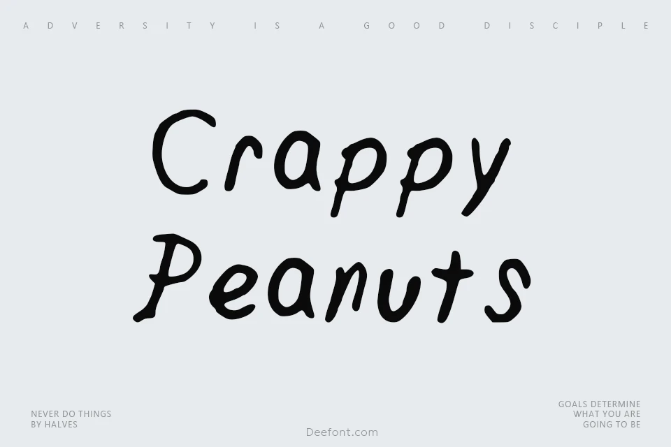 Crappy Peanuts Font