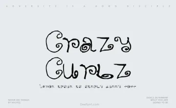 Crazy Curlz Font